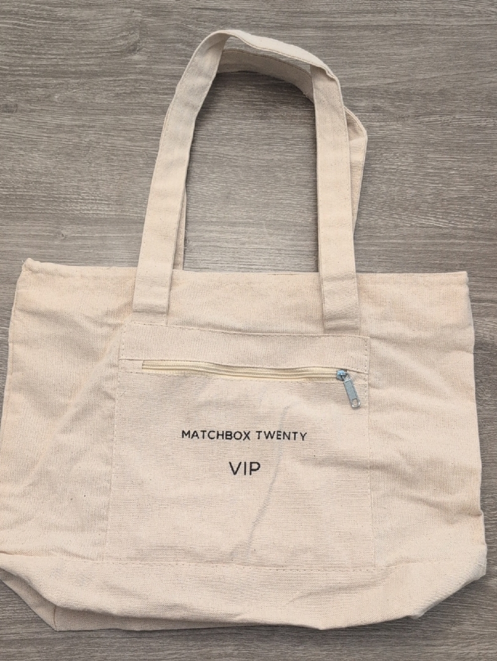 Matchbox Twenty VIP Canvas Tote Bag in Natural